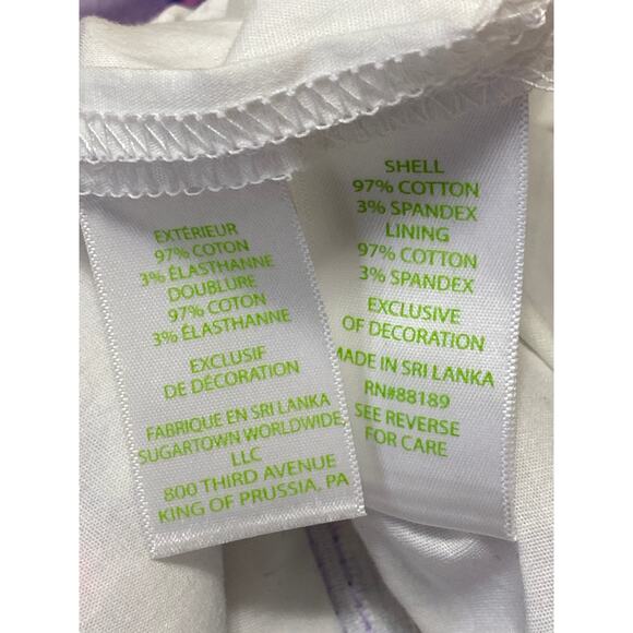 Lilly Pulitzer Patty Womens Purple Floral Mini A-line Short Skirt Skort Size 5 - Picture 4 of 4